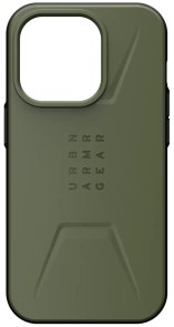 Чохол UAG for Apple iPhone 14 Pro - Civilian Magsafe Olive (114038117272)