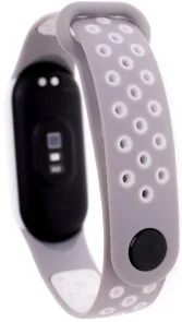 Фото: Ремінець Climber for Xiaomi Mi Band 5/6/7 - Nike Grey white № 3 | KTC