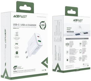 Зарядний пристрій Acefast A25 PD20W White (AFA25W)