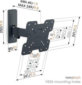 Кронштейн Vogels TVM 1223 Black (1812230)