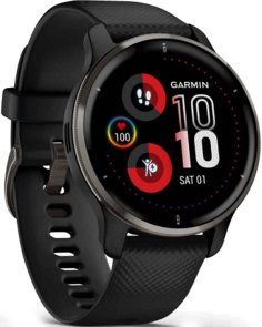 Смарт годинник Garmin Venu 2 Plus Slate/Black with Black Band (010-02496-11)