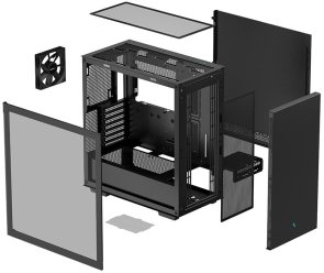 Корпус Deepcool CH510 Black with window (R-CH510-BKNNE1-G-1)