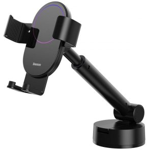 Кріплення для мобільного телефону Baseus Simplism Gravity Car Mount Holder with Suction Base Black (SUYL-JY01)