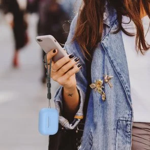 Фото: Чохол for AirPods Pro 2 - Silicon Case DELIDIGI Sky blue № 6 | KTC