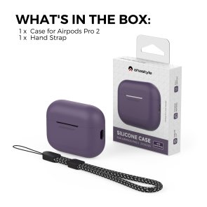 Чохол for AirPods Pro 2 - Silicon Case DELIDIGI Burgundy