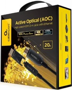 Фото: Кабель Cablexpert HDMI/Micro HDMI / HDMI 20m v2.0 Black (CCBP-HDMID-AOC-20M) № 2 | KTC