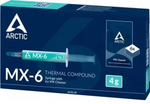 Фото: Термопаста Arctic MX-6 4g plus 6xMX Cleaner (ACTCP00084A) № 2 | KTC