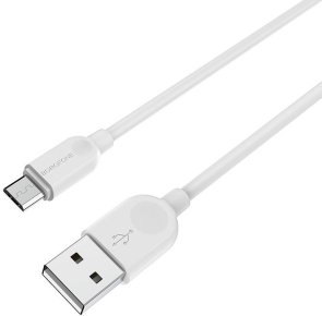 Кабель BOROFONE BX14 AM / MicroUSB 2.4A White (BX14M2W)