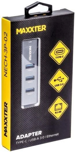 Фото: USB-хаб Maxxter NECH-3P-02 Gray № 3 | KTC