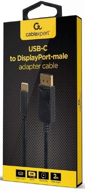 Фото: Кабель Cablexpert 4K Type-C / DP 2m Black (A-CM-DPM-01) № 2 | KTC
