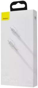 Фото: Кабель Baseus Cafule Metal 100W CM / CM 2m White (CATJK-D02) № 4 | KTC