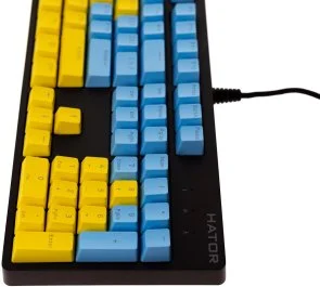 Фото: Клавіатура Hator Rockfall EVO Ukrainian Kailh Optical Black (UKR-HTK-610) № 6 | KTC