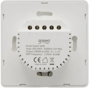 Фото: Вимикач Gosund Light Switch 2 buttons White № 4 | KTC
