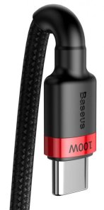 Кабель Baseus Cafule PD 2.0 100W Type-C / Type-C 2m Red (CATKLF-AL91)