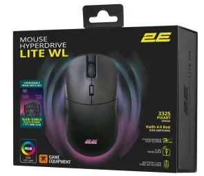 Фото: Миша 2E HyperDrive Lite RGB Wireless Black (2E-MGHDL-WL-BK) № 13 | KTC