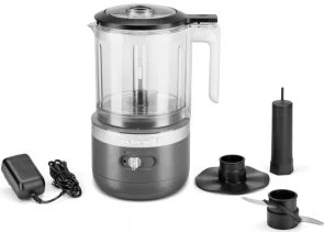 Фото: Кухонний комбайн KitchenAid Cordless food chopper 5KFCB519 Charcoal Grey (5KFCB519EDG) № 3 | KTC