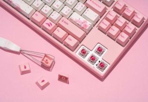 Клавіатура Varmilo VEA87 Sakura R2 Cherry Mx Blue UKR/ENG/RU (A23A027A1A0A17A024)