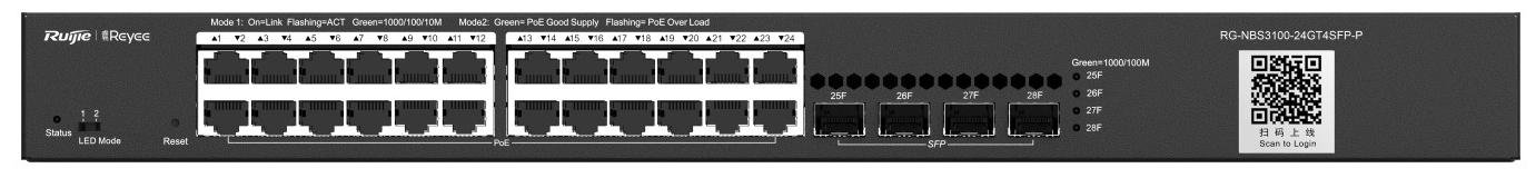  Комутатор Ruijie RG-NBS3100-24GT4SFP-P