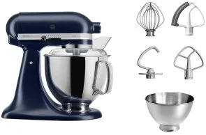 Фото: Планетарний міксер KitchenAid Mixer title-head 4.8L Artisan with extra accessories 5KSM175PS Ink Blue (5KSM175PSEIB) № 4 | KTC