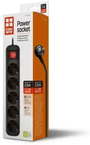 Фото: Мережевий фільтр ColorWay CW-PSEA52BK 5/2m Black № 2 | KTC