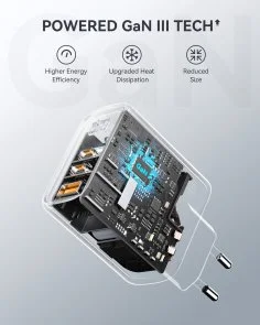 Фото: Зарядний пристрій VOLTME Revo GaNIII 65W White (V2024) № 4 | KTC