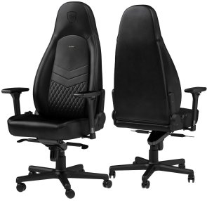 Крісло Noblechairs Icon Leather Black (GAGC-090)