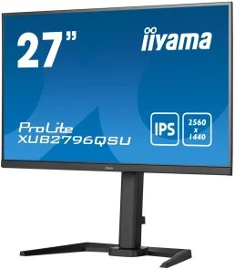 Фото: Монітор iiyama XUB2796QSU-B5 Black - 27" IPS / 2560×1440 / 75 Гц / AMD FreeSync / Pivot / HAS № 3 | KTC