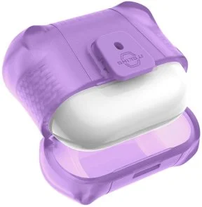 Фото: Чохол iTSkins for Airpods 3gen - spectrum Frost Antimicrobial Light Purple № 5 | KTC