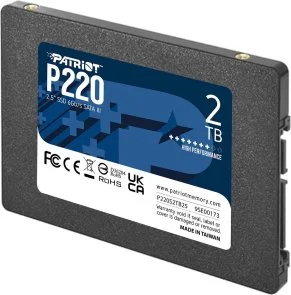 Фото: SSD-накопичувач Patriot P220 SATA III 2TB (P220S2TB25) № 3 | KTC