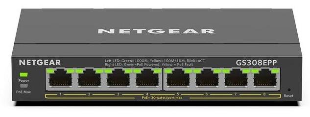 Комутатор NETGEAR GS308EPP (GS308EPP-100PES)