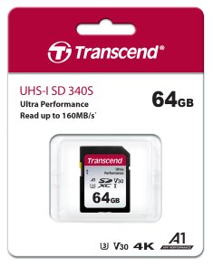 Карта пам'яті Transcend SDC340S U3 V30 A1 SDXC 64GB (TS64GSDC340S)