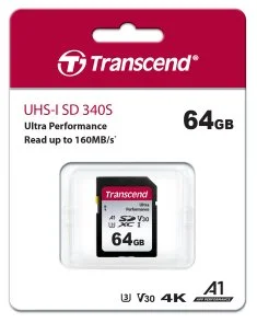 Фото: FLASH пам'ять Transcend SDC340S U3 V30 A1 SDXC 64GB (TS64GSDC340S) № 2 | KTC
