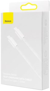 Кабель Baseus Dynamic Series 100W Type-C / Type-C 2m White (CALD000302)