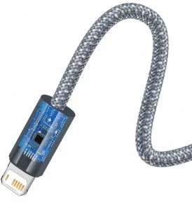 Фото: Кабель Baseus Dynamic Series 2.4A AM / Lightning 1m Slate Gray (CALD000416) № 5 | KTC