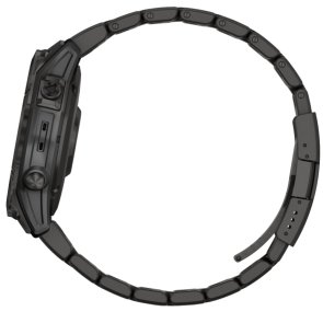 Смарт годинник Garmin Fenix 7S Sapphire Solar Carbon Gray DLC Ti w/DLC Ti Bracelet (010-02540-39)