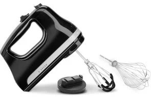 Фото: Ручний міксер KitchenAid 6 Speed with Flex Edge Beaters 5KHM6118 Black (5KHM6118EOB) № 2 | KTC