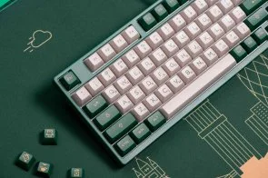 Фото: Клавіатура Akko 3098S London 98Key CS Silver Hot-Swap RGB ENG/UKR White/Green (6925758616836) № 13 | KTC