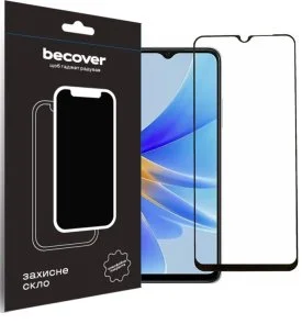 Фото: Захисне скло BeCover for Oppo A17/A17k 4G - Black (709774) № 2 | KTC
