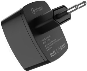Зарядний пристрій Hoco C70A Cutting-edge 18W Black (6931474706638)