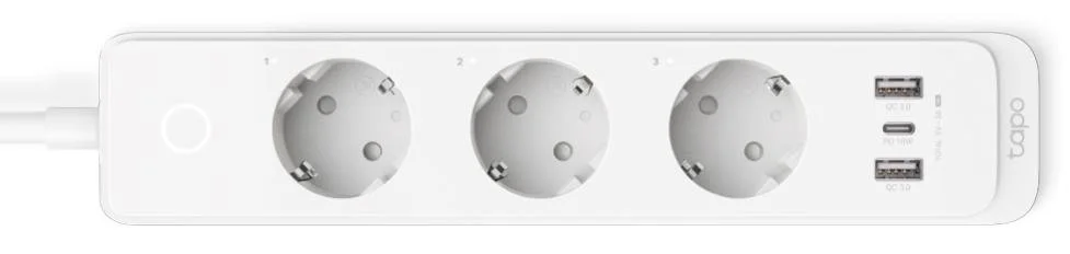 Фото: Мережевий фільтр TP-Link Tapo P300 3/1.5m USB White № 2 | KTC