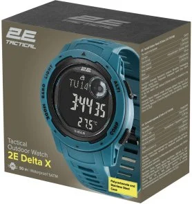 Фото: Тактичний годинник 2E Delta X з компасом та крокоміром Blue № 4 | KTC