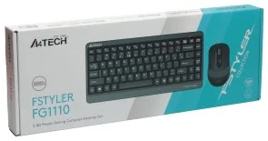 Фото: Комплект клавіатура+миша A4tech Fstyler FG1110 Wireless Grey (FG1110 Grey) № 4 | KTC