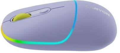 Миша Canyon MW-22 Dual Band RGB Wireless Mountain Lavender (CNS-CMSW22ML)