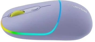 Фото: Миша Canyon MW-22 Dual Band RGB Wireless Mountain Lavender (CNS-CMSW22ML) № 4 | KTC