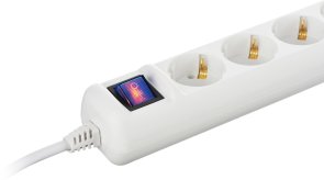  Мережевий фільтр 2E U05ESM3 3m White (2E-U05ESM3)