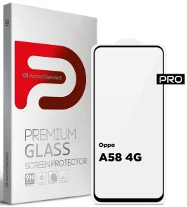Фото: Захисне скло ArmorStandart Pro for Oppo A58 4G - Black (ARM66487) № 2 | KTC