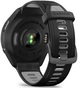 Смарт годинник Garmin Forerunner 965 - Carbon Gray DLC Titanium Bezel with Black Case and Black/Powder Gray Silicone Band (010-02809-10)