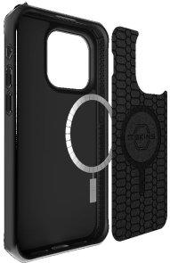 Чохол iTSkins for iPhone 15 Pro BALLISTIC R NYLON with MagSafe Black (AP5X-HMABA-BLCK)