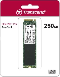Фото: SSD-накопичувач Transcend 115S 2280 PCIe 3.0 x4 NVMe 250GB (TS250GMTE115S) № 2 | KTC