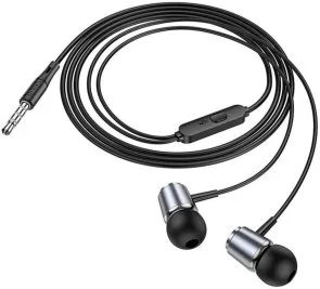 Фото: Навушники Hoco M108 Spring Metal Gray (6931474797575) № 3 | KTC